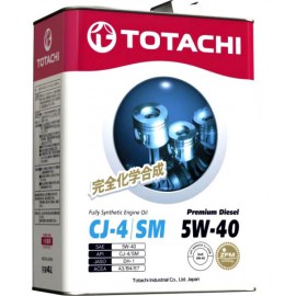 TOTACHI - Premium Diesel  Fully Synthetic  CJ-4/SM  5W-40  4л.   